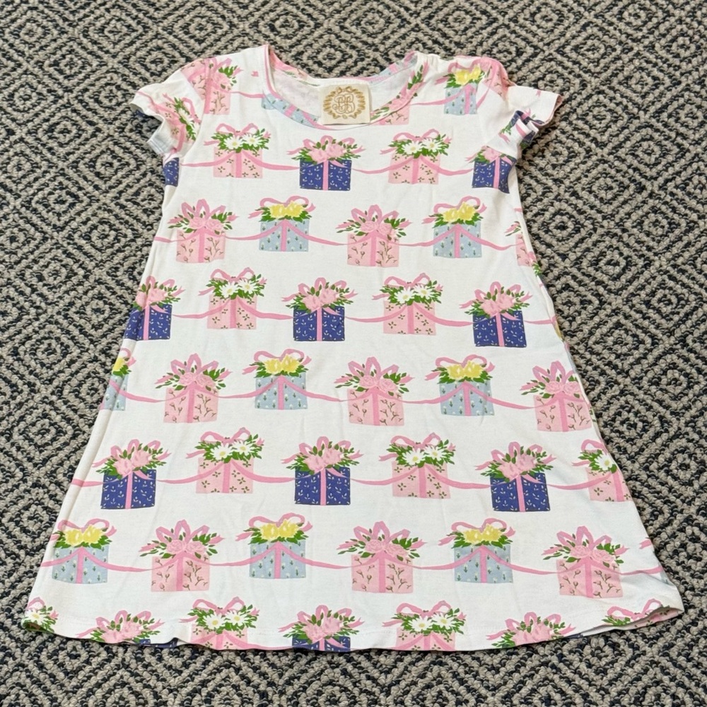 🎉 VGUC 🎉 TBBC Sz 5 Polly Play White/Pink/Purple/Light Blue Gift-Boxes Print